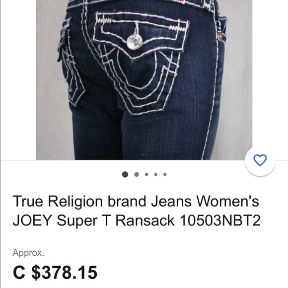 RARE! Brand New True Religion Jeans - Picture 4 of 4